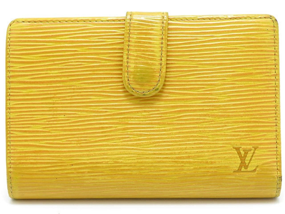 LOUIS VUITTON Wallet Accessories Portemonnaie Viennois Tassili Yellow Epi